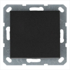 Изображение Выключатель одноклавишный перекрестный 10A 250V~ с накладкой, цвет Антрацит